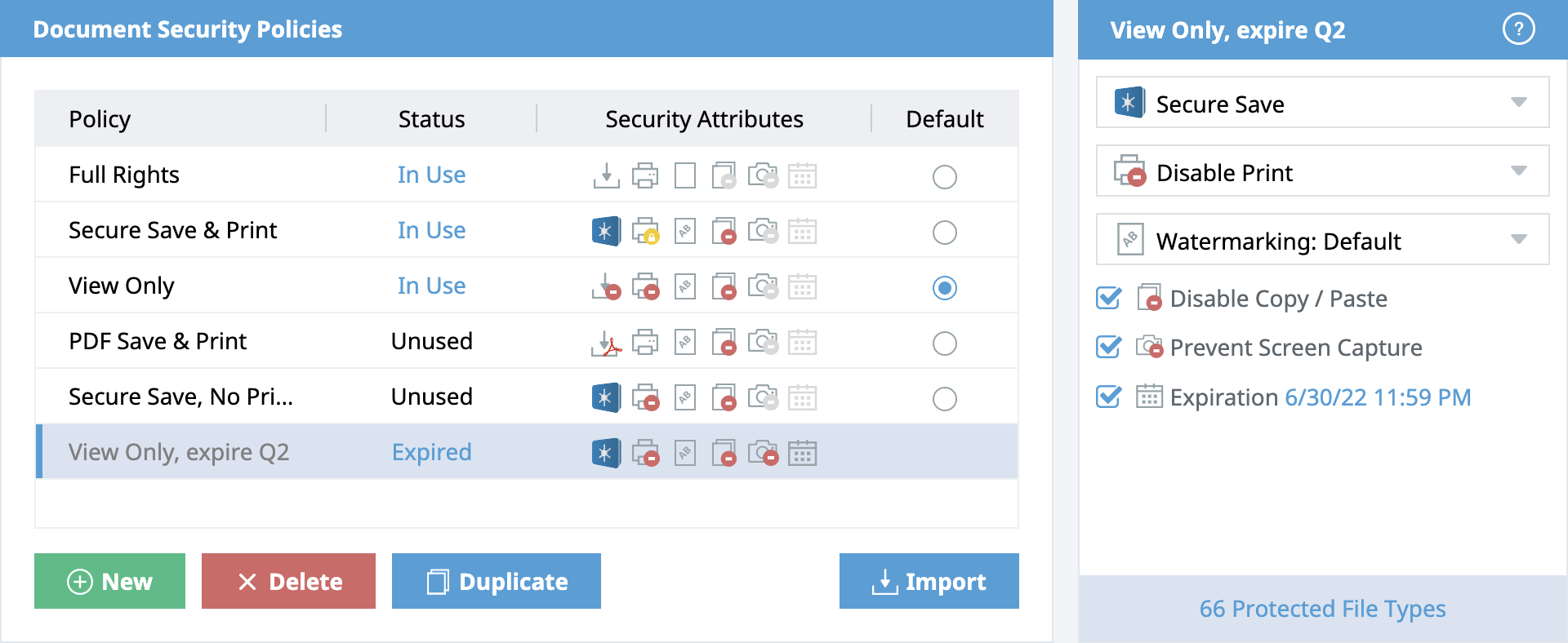 ShareVault Policies